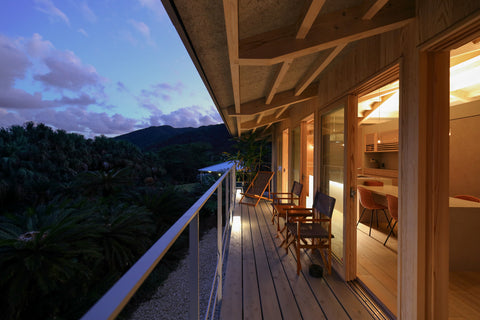 琉球ヴィラ・ソテツのバルコニー